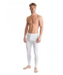 Mens Extra Warm British Made Thermal Underwear Long John white