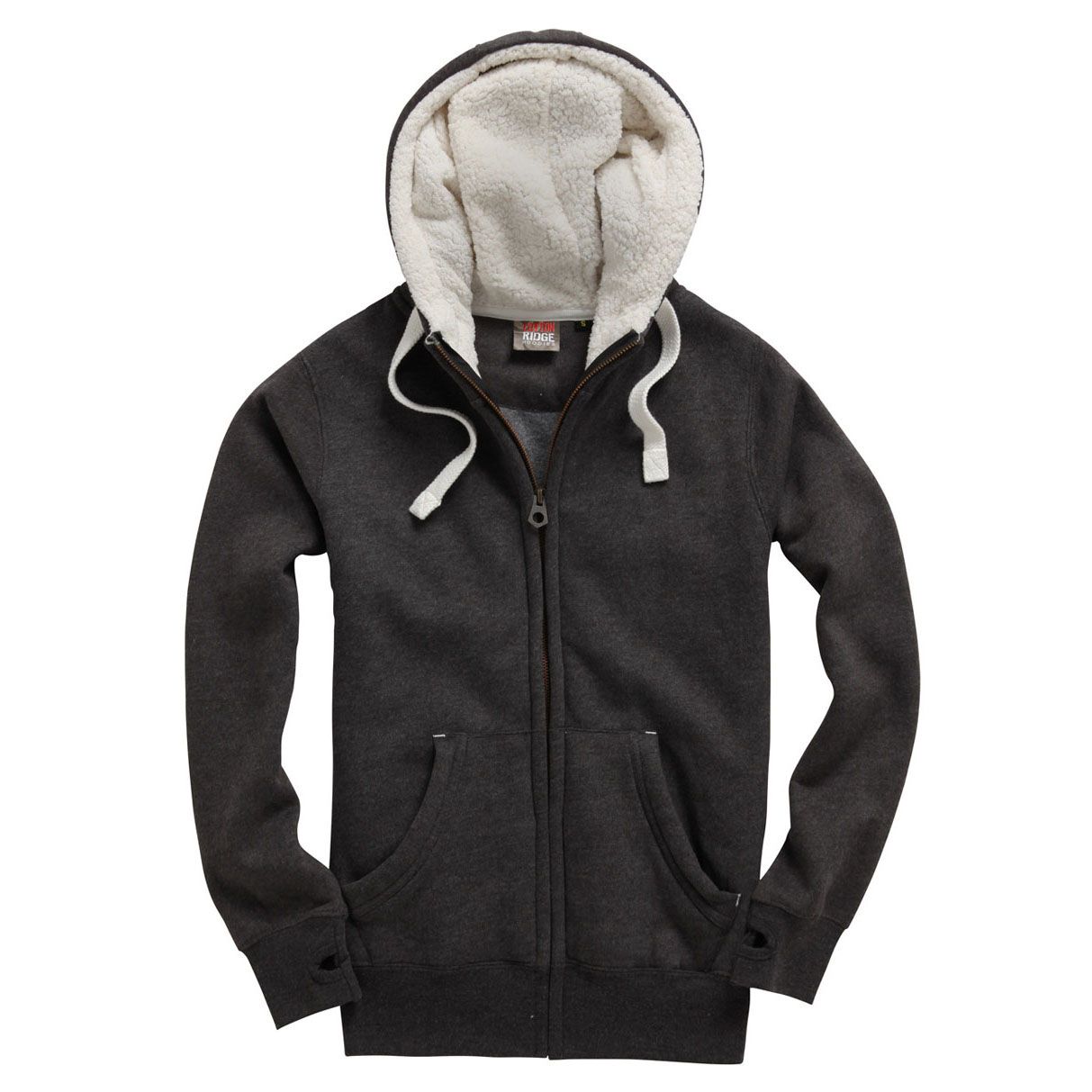 cottonridge F15 Sherpa Fleece Zip Hoodie black melange cottonridge F15 Sherpa Fleece Zip Hoodie black melange