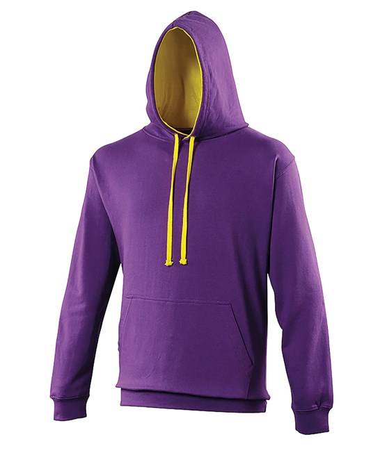 JH003 AWDis Varsity Hoodie - purple / sun yellow JH003 AWDis Varsity Hoodie - purple / sun yellow