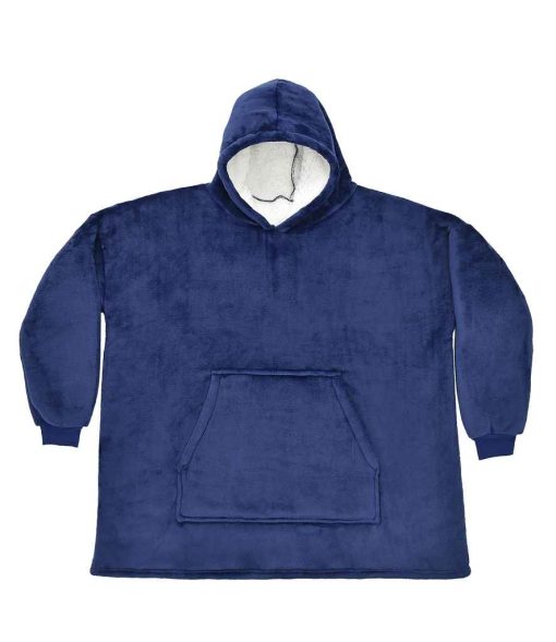 AWDis brand Lab Oversized Hooded Blanket navy