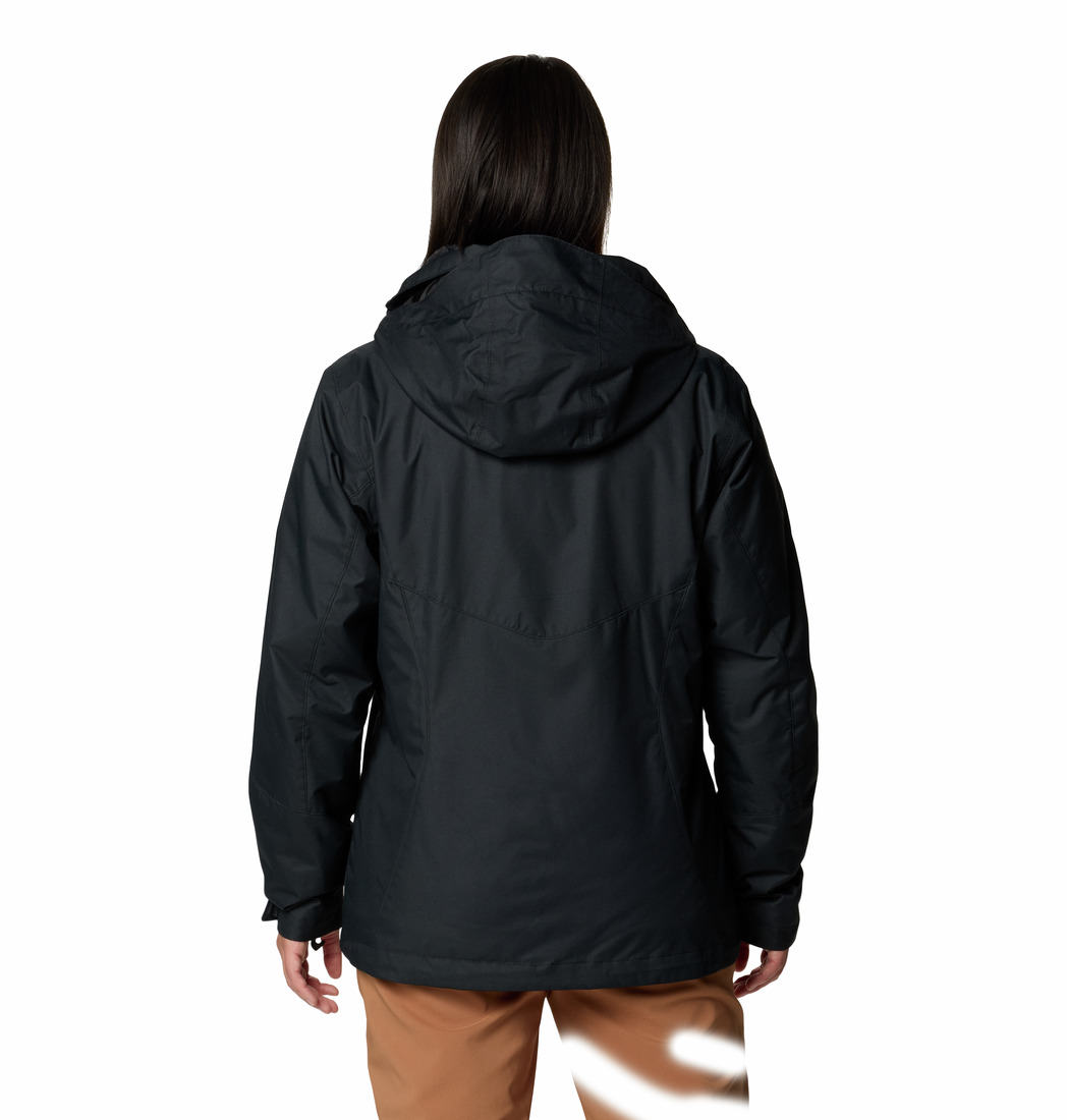 2087821-BLK-F-BK Columbia Womens Bugaboo II Fleece Interchange Jacket