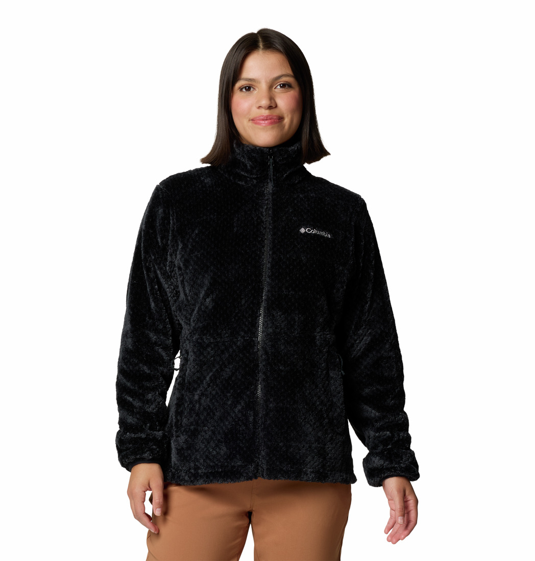 2087821-BLK-F-FRINSD Columbia Womens Bugaboo II Fleece Interchange Jacket