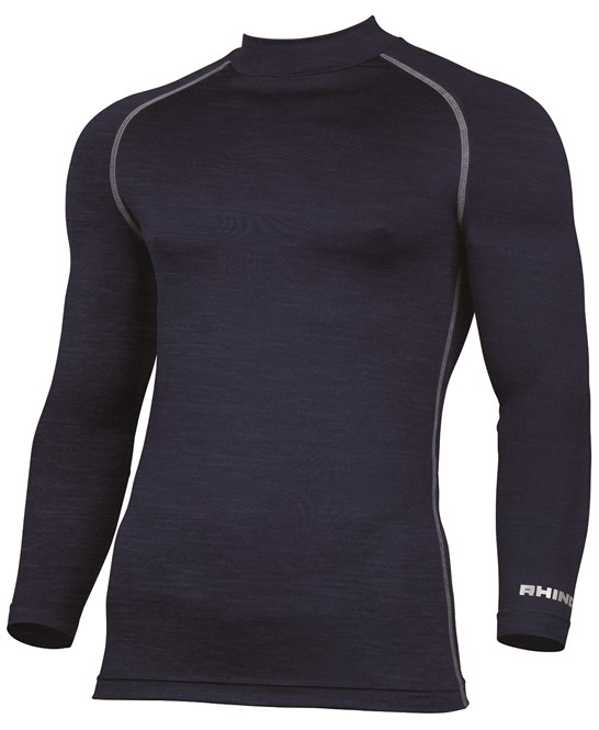 Rhino Base Layer Long Sleeve Top navy heather Rhino Base Layer Long Sleeve Top navy heather