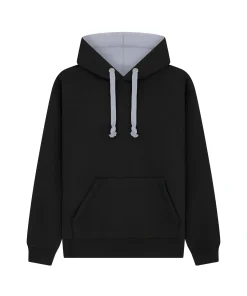 Cottonridge Eclipse premium Contrast Hoodie W73 black grey