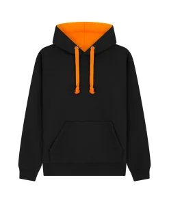 Cottonridge Eclipse premium Contrast Hoodie W73 black neon orange