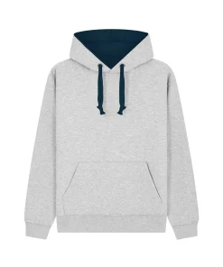 Cottonridge Eclipse premium Contrast Hoodie W73 grey navy