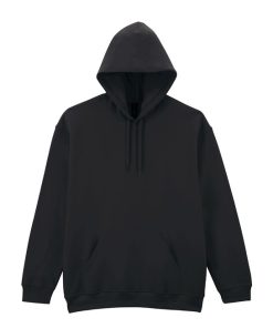 Gildan Softstyle™ midweight fleece adult hoodie black